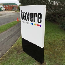 Photo of freestanding signs